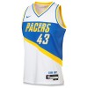 Camiseta Hombre Indiana Pacers Pascal Siakam 2025-26 Nike City Edition Blanco Swingman